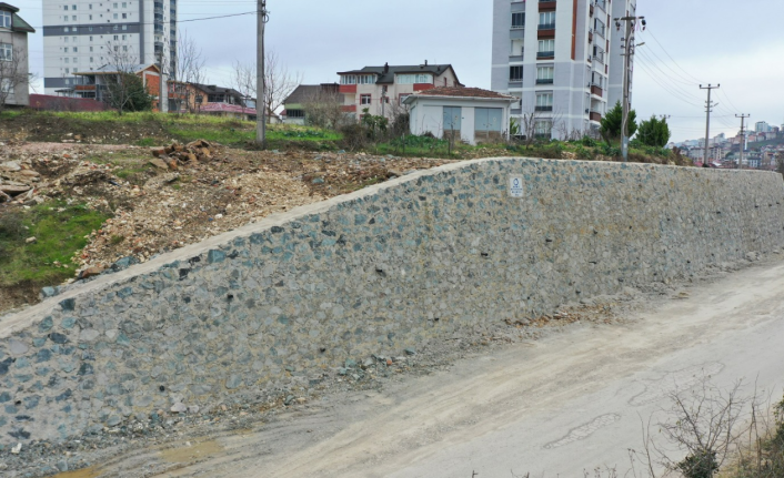 Ordu Büyükşehir’den Fatsa Evkaf Mahallesi’ne Yatırım: Taş Duvar Çalışması Tamamlandı