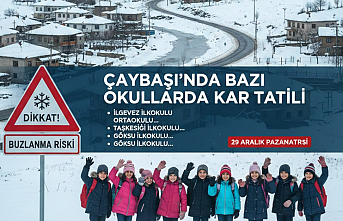 Çaybaşı'nda Eğitime Kar Engeli: Hangi Okullar Tatil Edildi? (29 Aralık 2025)