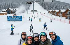Çambaşı Kayak Merkezi Sezonu Açtı: Karadeniz’de Yapay Karlama Dönemi Başladı!